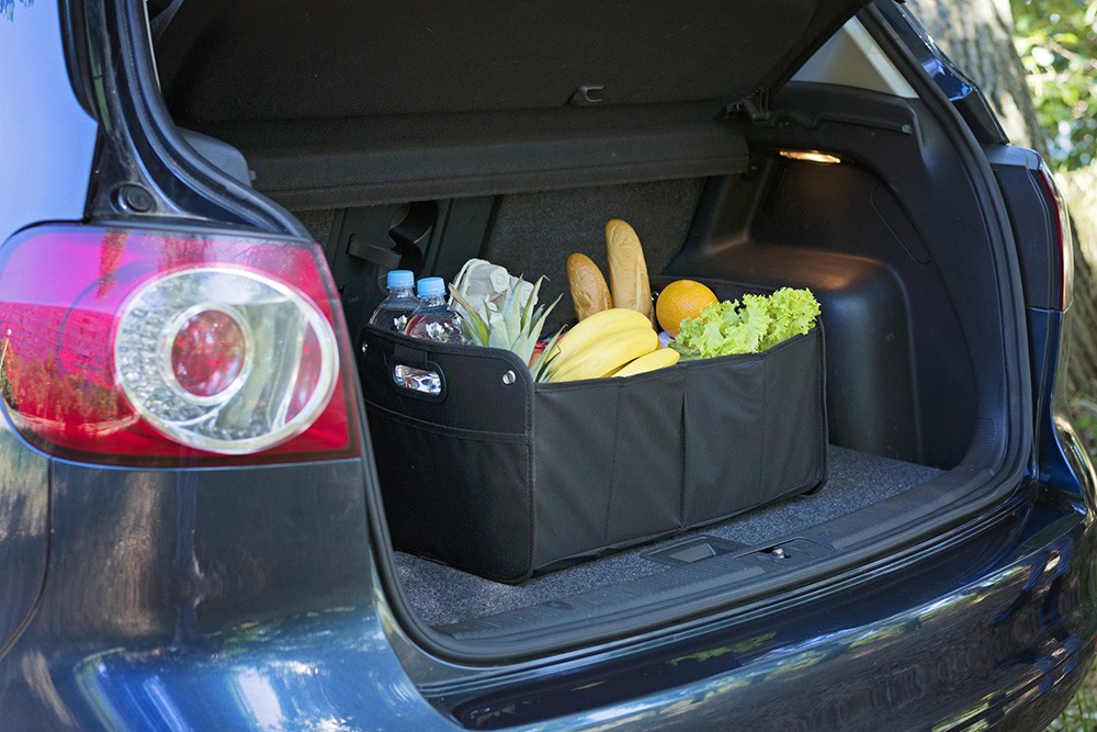 Grocery storage in trunk. Photo ID 118189846 © Irina Shpiller | Dreamstime.com